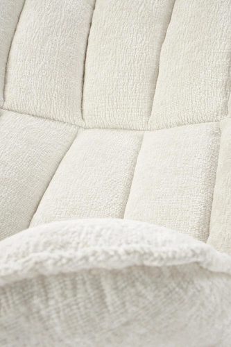 Otočná relaxační křeslo Florens krémová do obýváku moderní látka Intesi