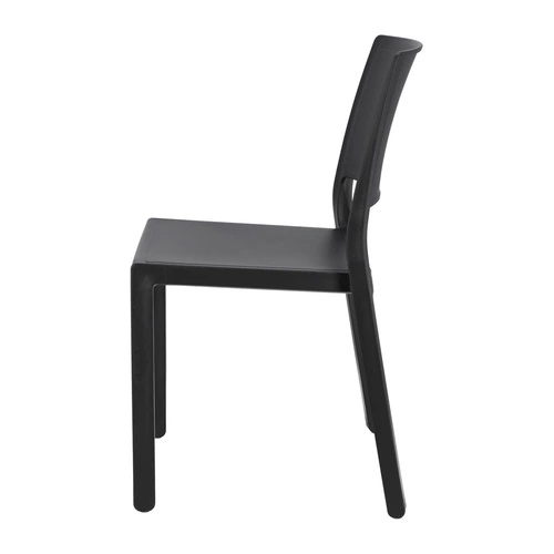 Zahradní plastová židle Kate SCAB Design antracit, stohovatelná, snadno čistitelná