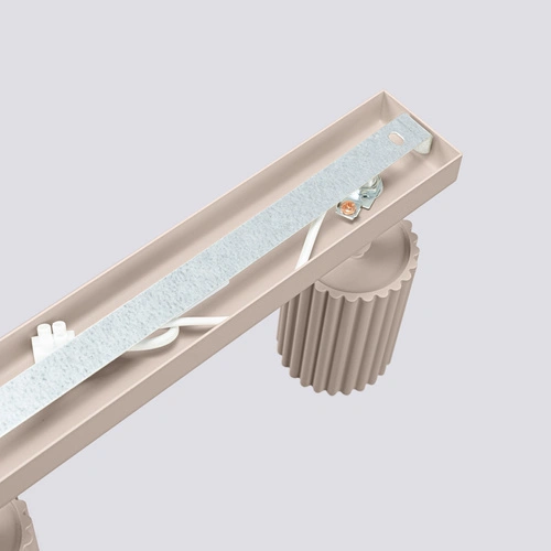 Moderní stropní svítidlo KARBON 3L taupe béžové hliníkové do obýváku a kuchyně nastavitelné