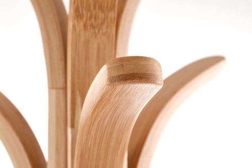 Stojanový věšák Foyer z přírodního bambusu do předsíně skandinávský styl Intesi 177 cm