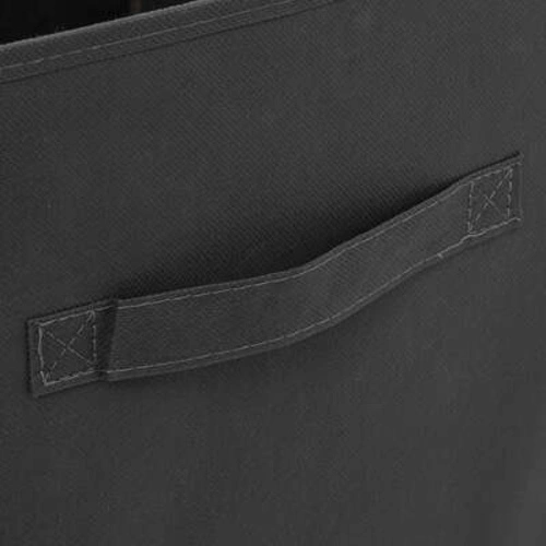 Skládací látková úložná krabice 31x31 cm šedá s úchyty 5five simply smart