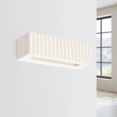 Nástěnné svítidlo RIGATA bílé moderní keramické do obývacího pokoje a ložnice