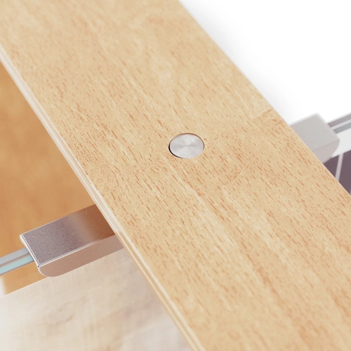 Dřevěný oboustranný fotorámeček 10x15 Bellwood přírodní stojací Umbra skandinávský