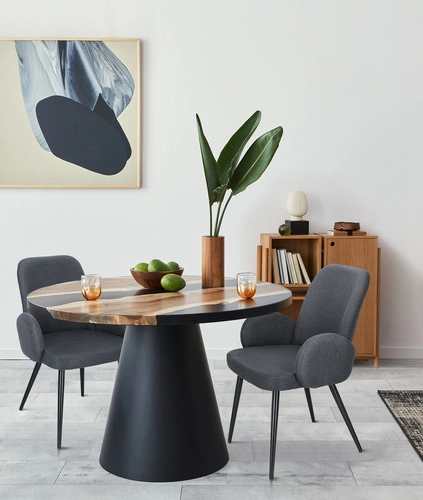 Židle Labby tmavě šedá OUTLET