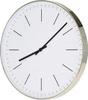 Moderní bílý nástěnný tichý hodinový Slimer 50 cm do obýváku a ložnice industriální