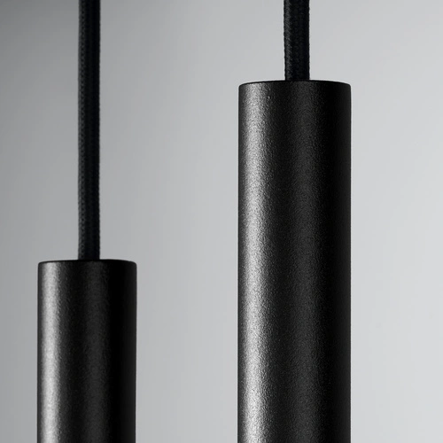 Závěsné svítidlo Pastelo 2 černé moderní kovové s nastavitelnou výškou do obýváku a jídelny