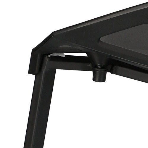 Moderní černá jídelní židle Gap PP inspirovaná One Chair Simplet, stohovatelná, vzdušná