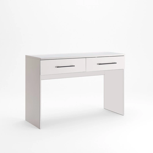 Bílý toaletní stolek Flory se zásuvkami moderní do ložnice kosmetický 120 cm