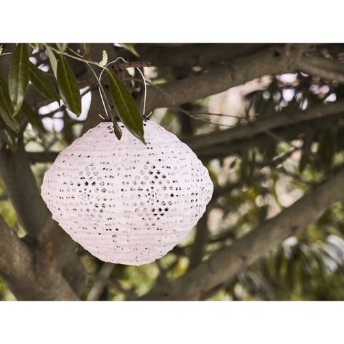 Solární zahradní lampion Harwood boho bílý IP44 House Nordic na zahradu a terasu