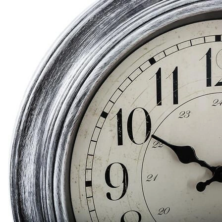 Nástěnné hodiny Moldi Atmosphera šedé 40 cm tiché rustikální do obýváku