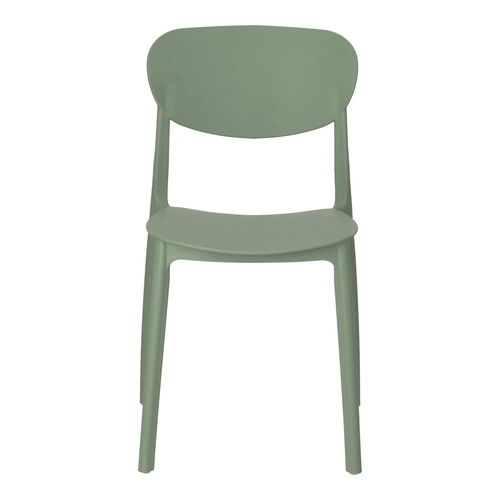 Zelená plastová jídelní a zahradní stohovatelná židle z polypropylenu moderní 5five