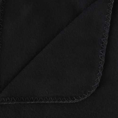 Atmosphera měkká teplá fleecová deka černá 125x150 cm na pohovku do obýváku