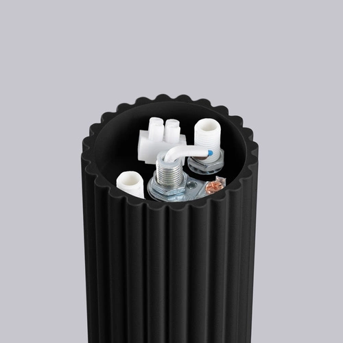 Stropní svítidlo HALO černé IP44 moderní kulaté skleněné do obýváku a ložnice SOLLUX