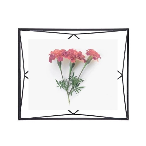 Černý kovový fotorámeček 20x25 Prisma Umbra moderní na postavení nebo zavěšení