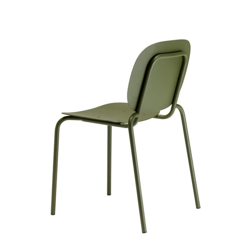 Kovová zahradní židle Si-Si zelená moderní stohovatelná na terasu SCAB Design