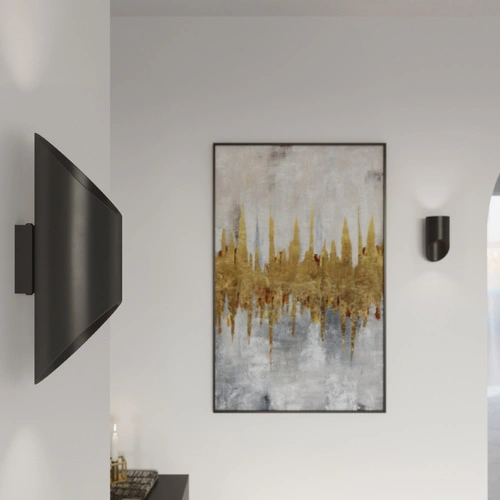 Nástěnné svítidlo Penne 20 cm černé moderní hliníkové do obýváku a ložnice Sollux