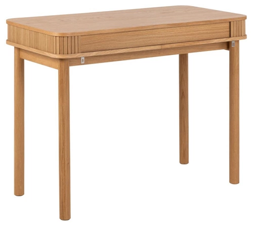 Moderní psací stůl Langley dub Actona 100 cm se skříňkami do pracovny a kanceláře skandinávský styl