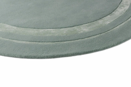 Kulatý koberec Redbrook Laura Ashley 150 cm mátový vlněný moderní do obýváku