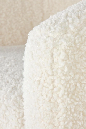 Relaxační křeslo Eder krémový samet do obýváku moderní s područkami Intesi