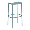 Kovová barová židle Trick 75 cm modrá moderní do kuchyně a na ostrůvek SCAB Design