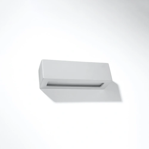 Keramická nástěnná lampa Vega šedá moderní do obýváku a ložnice