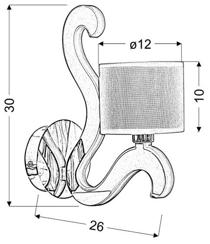 Nástěnné LED svítidlo Ambrosia 3 moderní měděné do obýváku a ložnice CANDELLUX