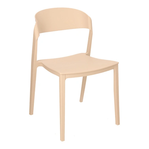 Židle Ribbon béžová plastová moderní jídelní a kuchyňská židle