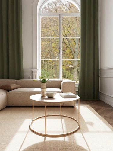 Seaford kulatý konferenční stolek šedý moderní kovový 80 cm