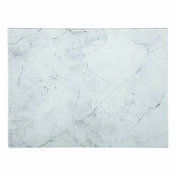 Skleněné bílé prkénko na krájení marble 5five simply smart glamour na servírování 40x30 cm