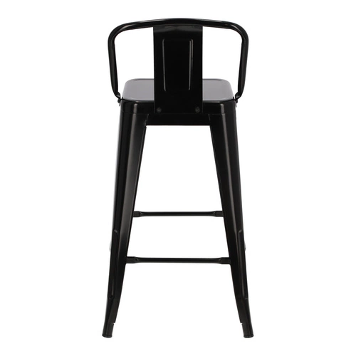 Židle barová Paris Back short 66cm černá insp.Tolix výprodej