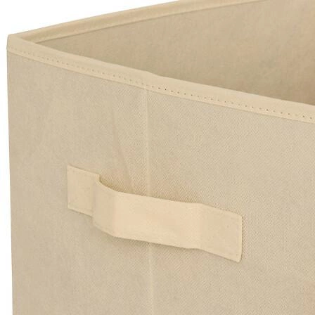 Skládací úložný box do regálu 30x30 Atmosphera Dog béžový na hračky a do dětského pokoje