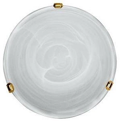 Stropní svítidlo Duna 30 cm kulaté skleněné bílé moderní do obýváku a koupelny