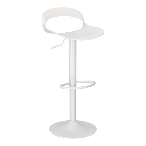 Barová židle s opěrkou Nest Simplet bílá moderní do kuchyně, na ostrůvek nebo bar