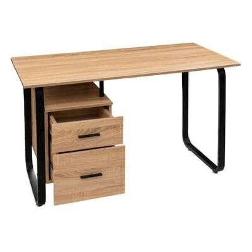 Psací stůl Brava loftový s zásuvkami 120 cm moderní černo-přírodní 5five