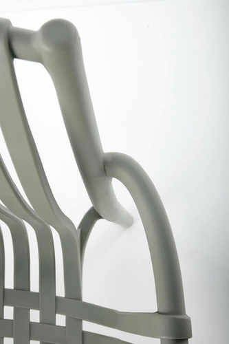 Zahradní plastová židle Nathan Intesi šedá, moderní, snadno čistitelná, stohovatelná