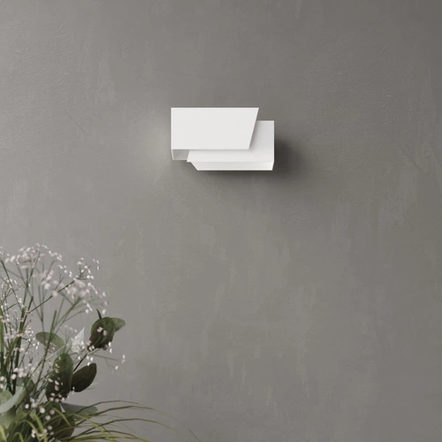 Nástěnné svítidlo PIEGARE bílé moderní kovové do obýváku a ložnice Sollux Lighting
