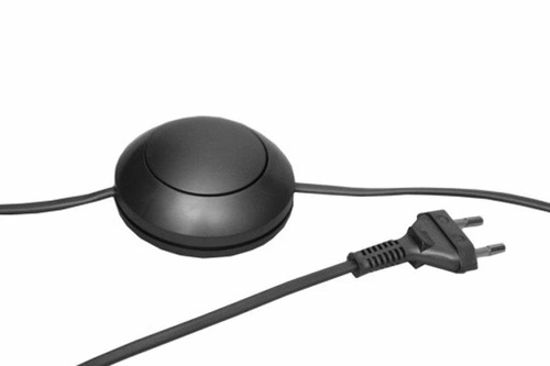 Moderní modrá stojací lampa do obýváku z veluru s nastavitelnou výškou Lysne LIBERIA