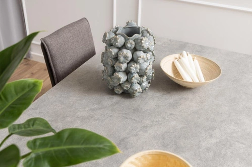 Jídelní stůl Heaven 200 cm šedá keramická deska moderní loft Actona černé nohy