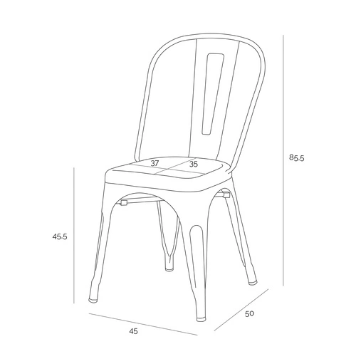 Židle Paris Antique černá výprodej