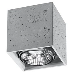 Betonové stropní svítidlo VALDE 140 šedé moderní do obývacího pokoje a ložnice