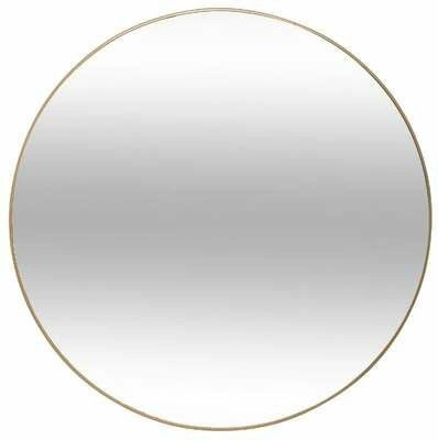 Závěsné kulaté zrcadlo Alice 38 cm zlaté do předsíně a obývacího pokoje Atmosphera