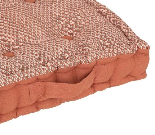 Zahradní polštář na židli Shipy čtvercový prošívaný terakota béžový Atmosphera 40x40