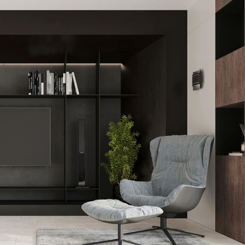 Nástěnné svítidlo Hestia černé moderní kovové do obýváku a ložnice Sollux Lighting