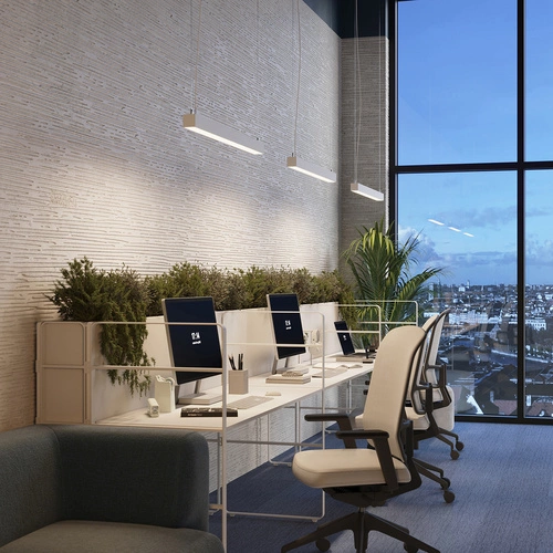 Závěsné LED svítidlo PINNE 200 bílá minimalistická do obýváku nebo nad stůl 200 cm