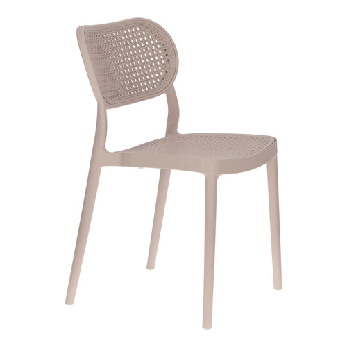 Zahradní židle Bilto taupe Intesi z polypropylenu, snadno čistitelná, stohovatelná boho