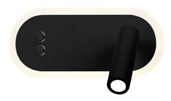 LED nástěnné svítidlo Miracle černá matná moderní s nastavitelným ramenem do ložnice a obýváku CANDELLUX