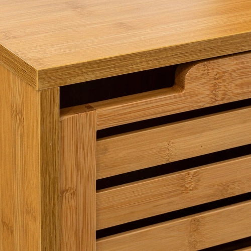 Bambusová knihovna Sicela se skříňkou, nastavitelné police, skandinávský přírodní 168 cm