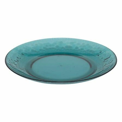 Modrý plastový jídelní talíř Estiva 20 cm do kuchyně a na piknik vhodný do myčky 5five