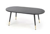 Oválný konferenční stolek Sambo černý glamour 120x60 cm do obýváku Intesi