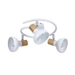 Stropní spirálová lampa Puerto 3x40W E14 bílá